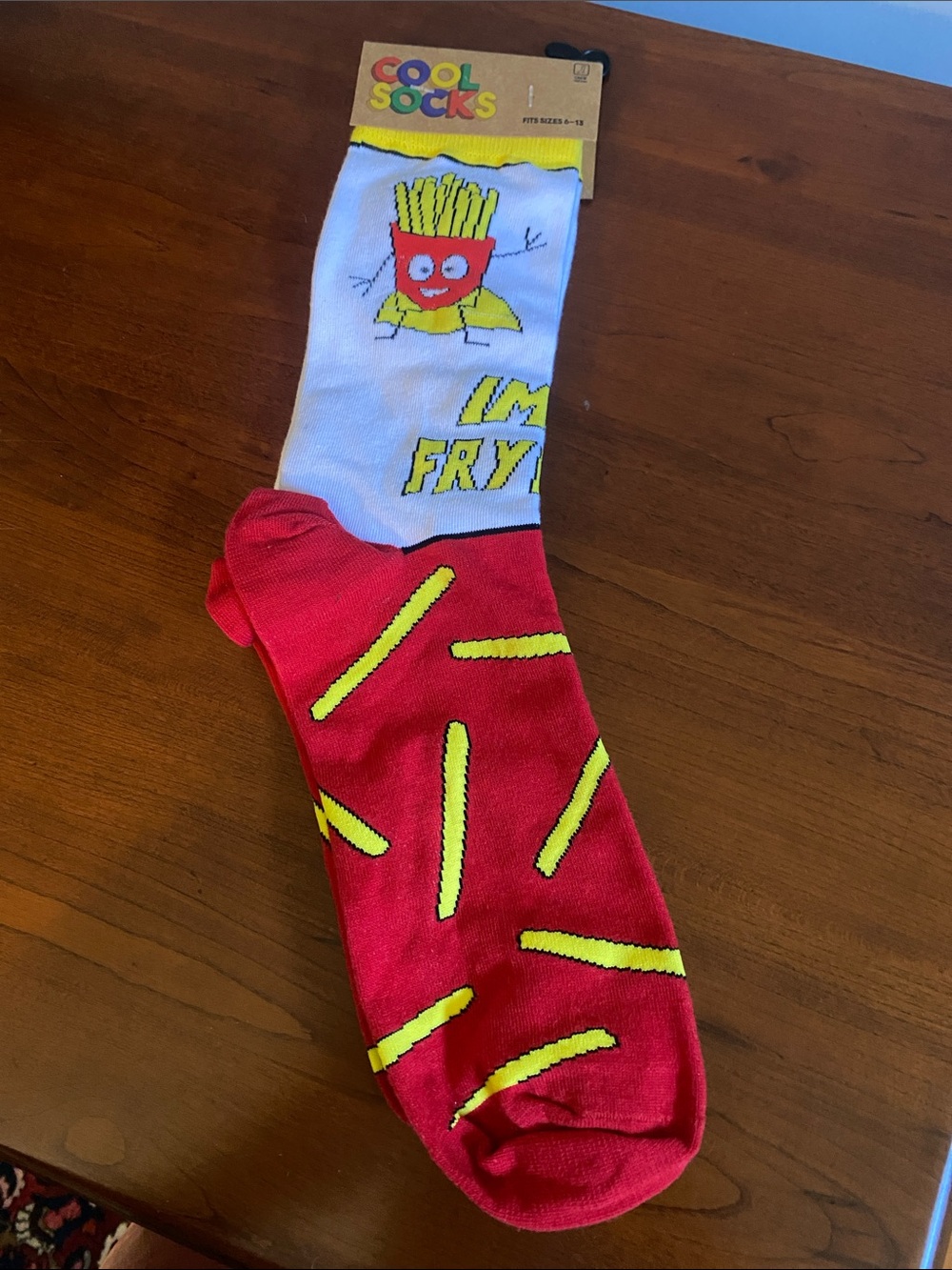 French Fry Socks. “I’m a Fry Guy” NWT
